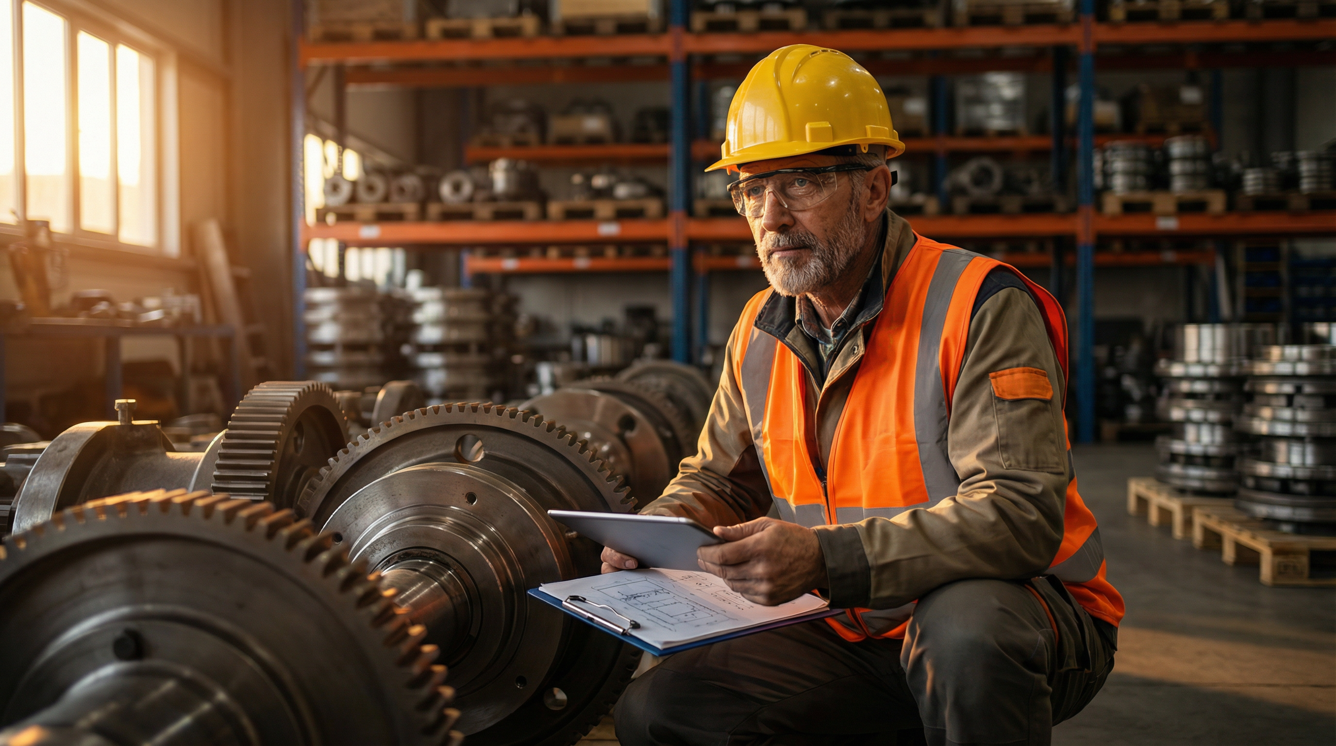 Especialista Realpav analisando peças